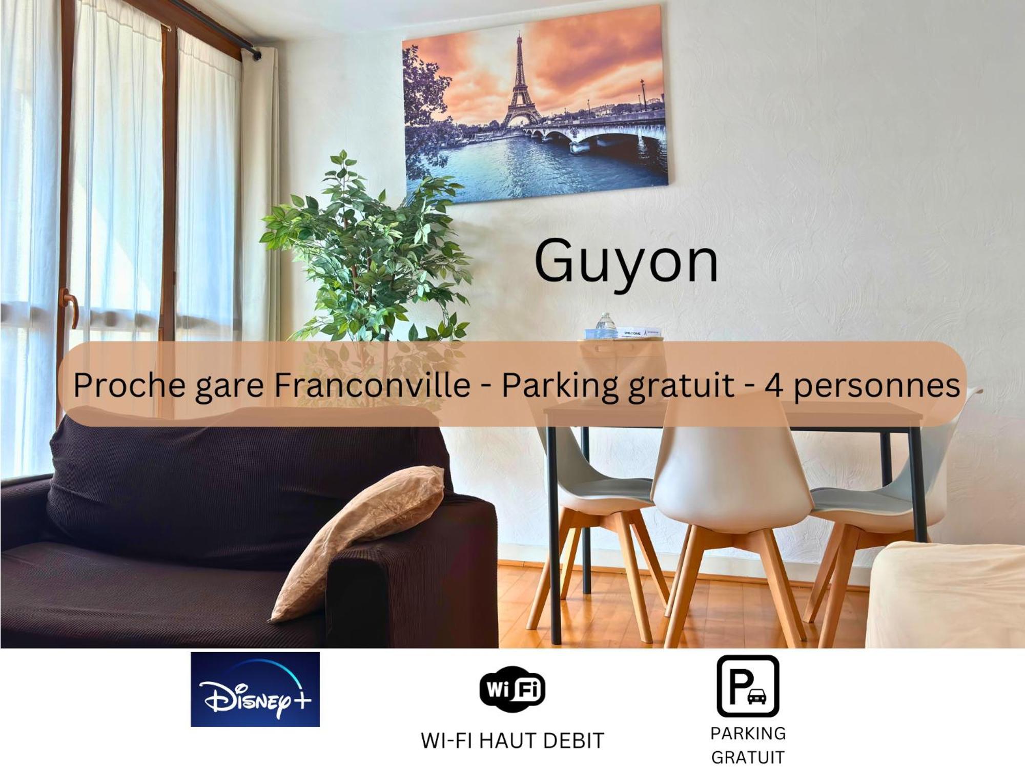 Apartmán Guyon - Cosy Proche Gare Parking Facile - Balcon #Sirdest Franconville  Exteriér fotografie
